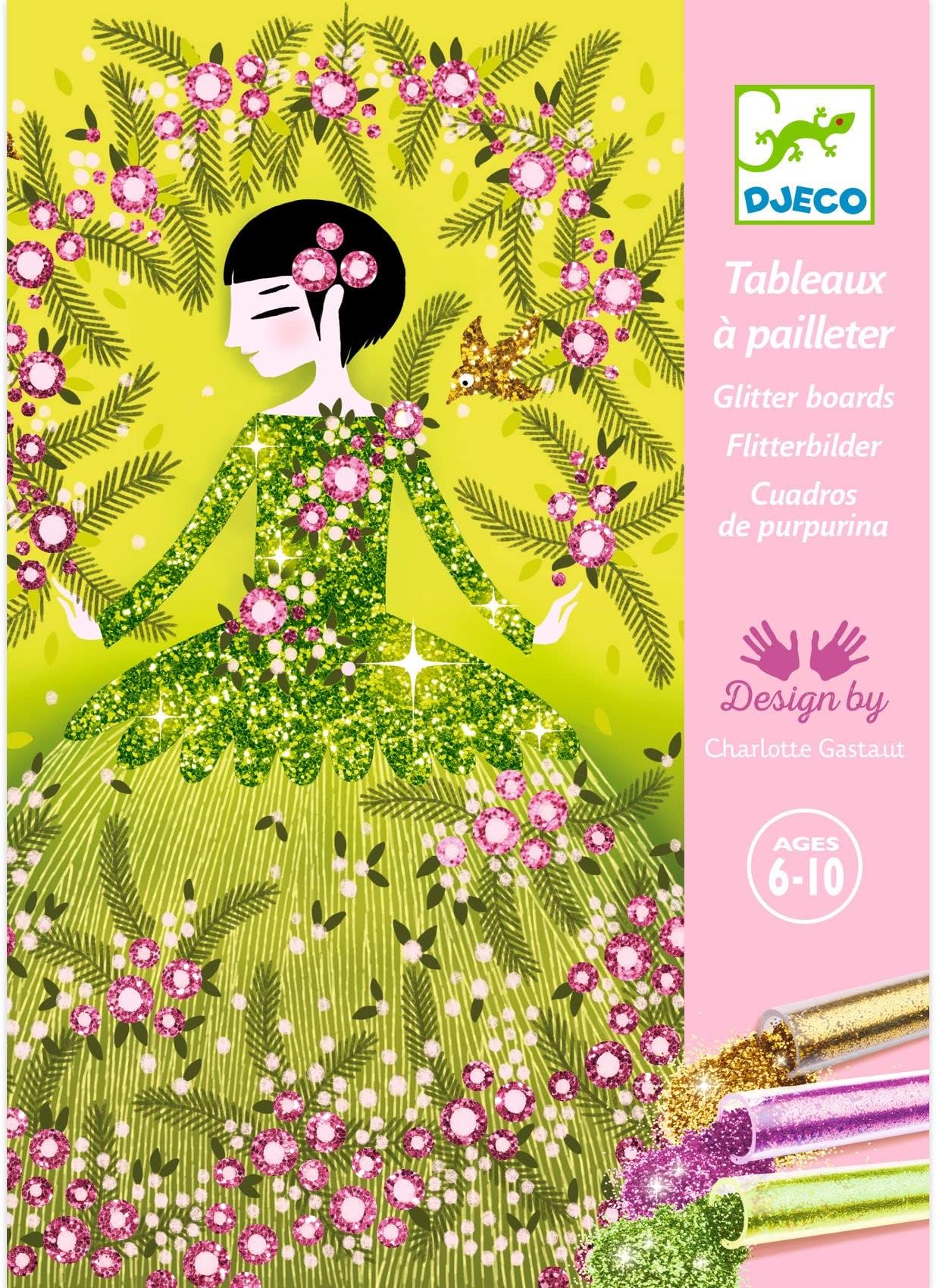 Colored Glitter Art Kit, Dresses (DJ09500)