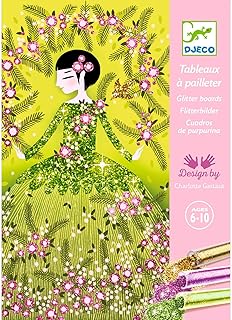 Djeco DJ09500 For Older Children-Glitter Boards, Mixed