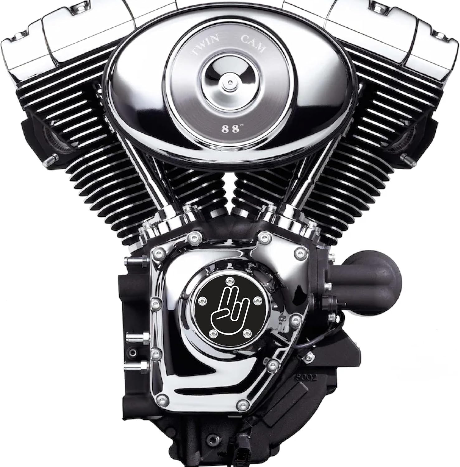 Kustom Cycle Parts Aftermarket Shocker Twin Cam Points/Timing Cover Compatible with Harley Davidson (Twin Cam 1999 to 2017)