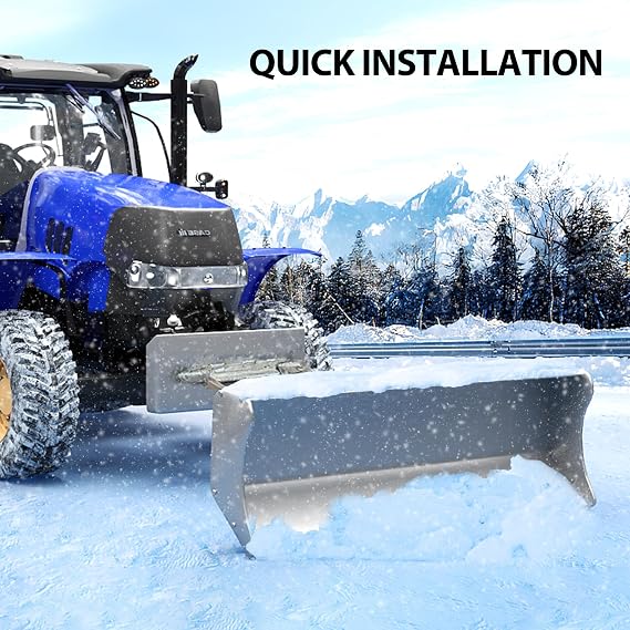 1/4 Quick Attachment Mini Skid Steer Mount Plate, Quick Attach Plate & Adapter for Tractor Forklift Accessories Mini Excavator Attachments