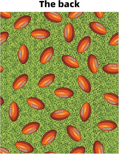 Miniatura 5 de Manta de fútbol para niños, diseño de doble cara, franela suave, decoración de regalo para cumpleaños, graduación, Navidad, Acción de Gracias, 40 x