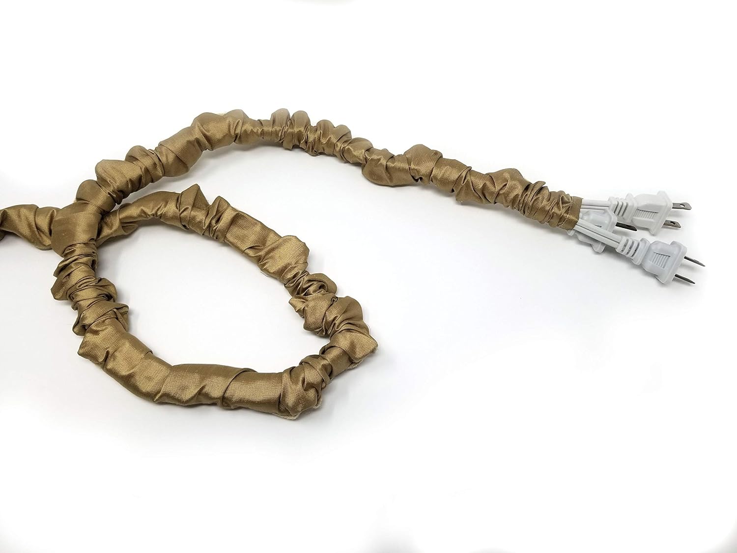 Antique Gold Lamp Cord Cover ThinStyle 100 Silk 9 ft long Gold Amazon.in Home & Kitchen