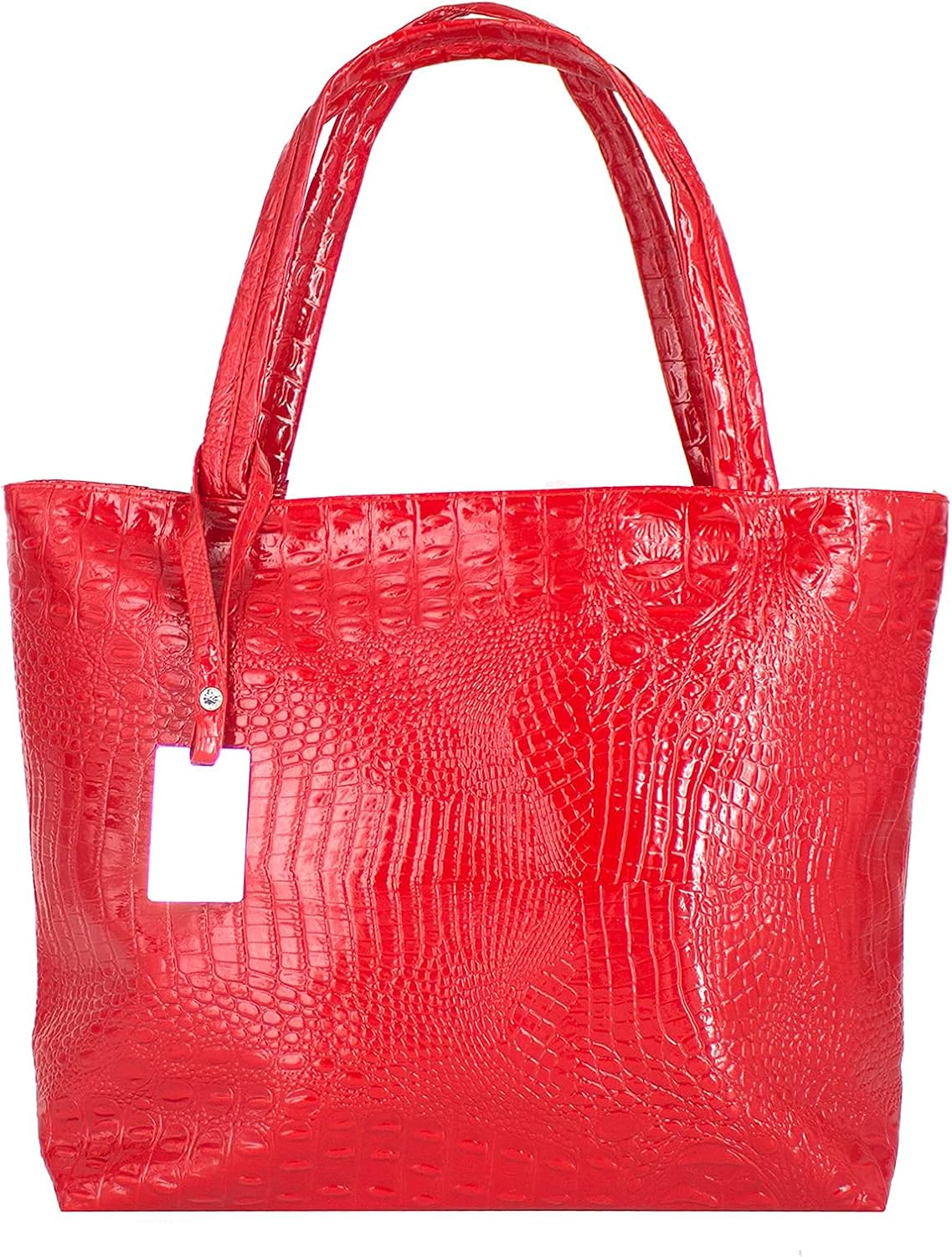 Womens Large Tote Shoulder Handbag Purse Travel Satchel Stylish Fuax Leather Crocodile Hobo Top Handle Bag