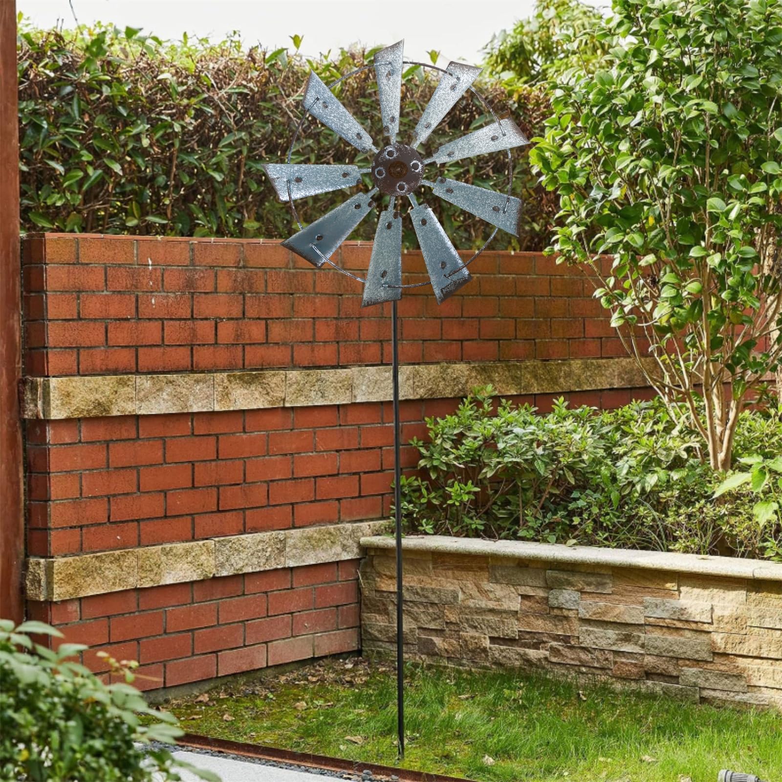 Moulin À Vent Magique En Métal, Décorations De Jardin, Moulin À Vent Cinétique, For Jardin