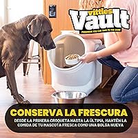 Vista 2 de Gamma2 Vittles Vault - Contenedor apilable de almacenamiento de alimentos para perros con tapa de sellado, contenedor de almacenamiento de alimentos