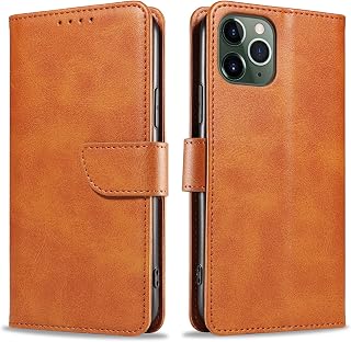 iphone 11 pro用 ケース 手帳型 カード収納 アイフォン11プロ用 ケース手帳型 折り畳み式 PUレザー【カーキ】 | マグネット式バックル 横置きスタンド機能 軽量薄型 いphone11pro用 ケース 手帳型 アイホン11プロ用 ケース 手帳型 あいほん11プロ用 スマホケース iphone 11 pro用 指紋防止 財布型 全面保護 耐衝撃 防塵 5.8インチ