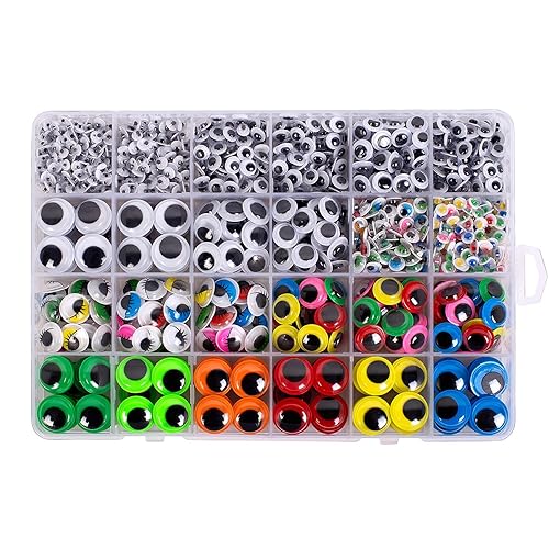 1620pcs Googly Wiggle Eyes Self Adhesive, for Craft Sticker Eyes