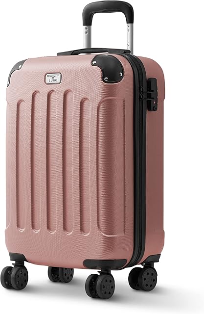 LUGG 20 Inch Suitcase Hard Shell Case 4 Wheel Cabin & Hold Luggage Lightweight ABS Material with TSA Lock Approved for Travel with easyJet, British Airways, RyanAir, Virgin Atlantic, Emirates ect