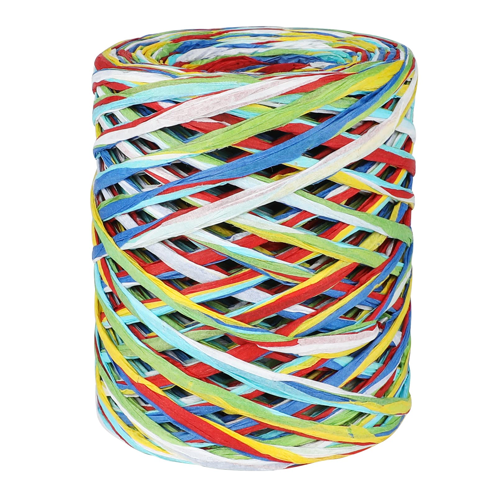G2PLUS Colored 262 Feet Raffia Paper Ribbon, 6 Colored Packing Paper String, Red Green Blue Raffia Ribbon for Christmas Gift Wrapping, DIY Arts & Crafts Decoration-image-30