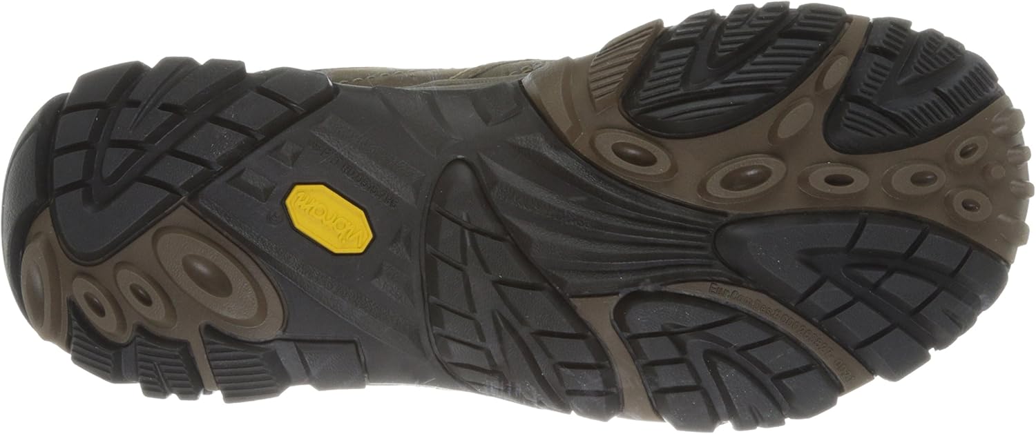 Merrell Men_s Moab Rover Hiking Shoes Durable and Comfortable in Sophisticated Leather Upper and Abrasion Resistant Fabric