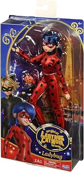 – Ladybug und Cat Noir – Puppe – Ladybug- Marinette – 26 cm große artikulierte Ankleidepuppe – P50014