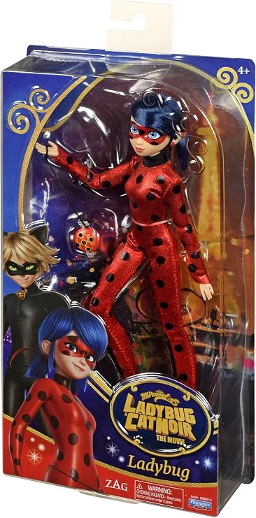 – Ladybug und Cat Noir – Puppe – Ladybug- Marinette – 26 cm große artikulierte Ankleidepuppe – P50014