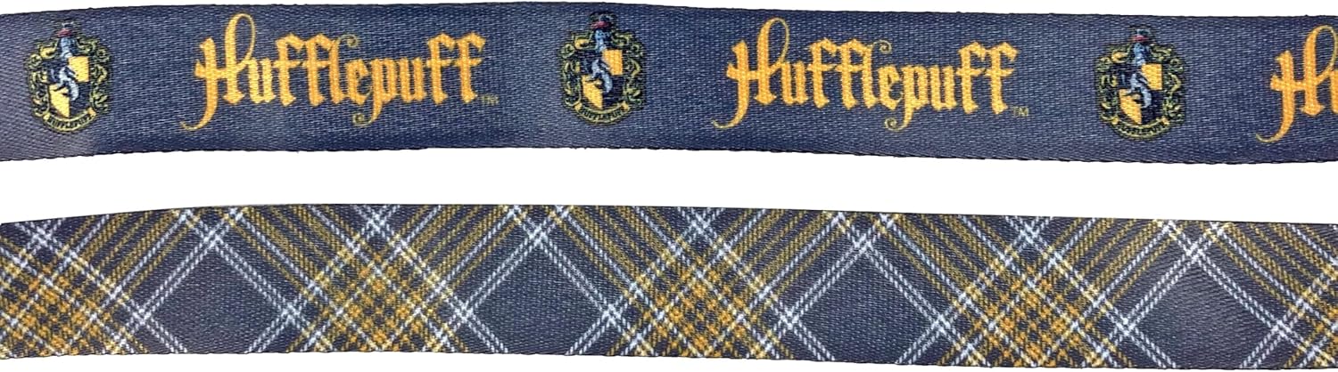 Loungefly Harry Potter Hufflepuff Plaid Lanyard with Charm - Image 2