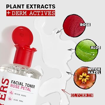 Thayers Toner Witch Hazel Facial Gentle Rose Petal Aloe Vera 355ml | With Organic Aloe Vera, All Day Hydration, Reduce Pores, Improve Skin Texture, Vegan, Alcohol Free