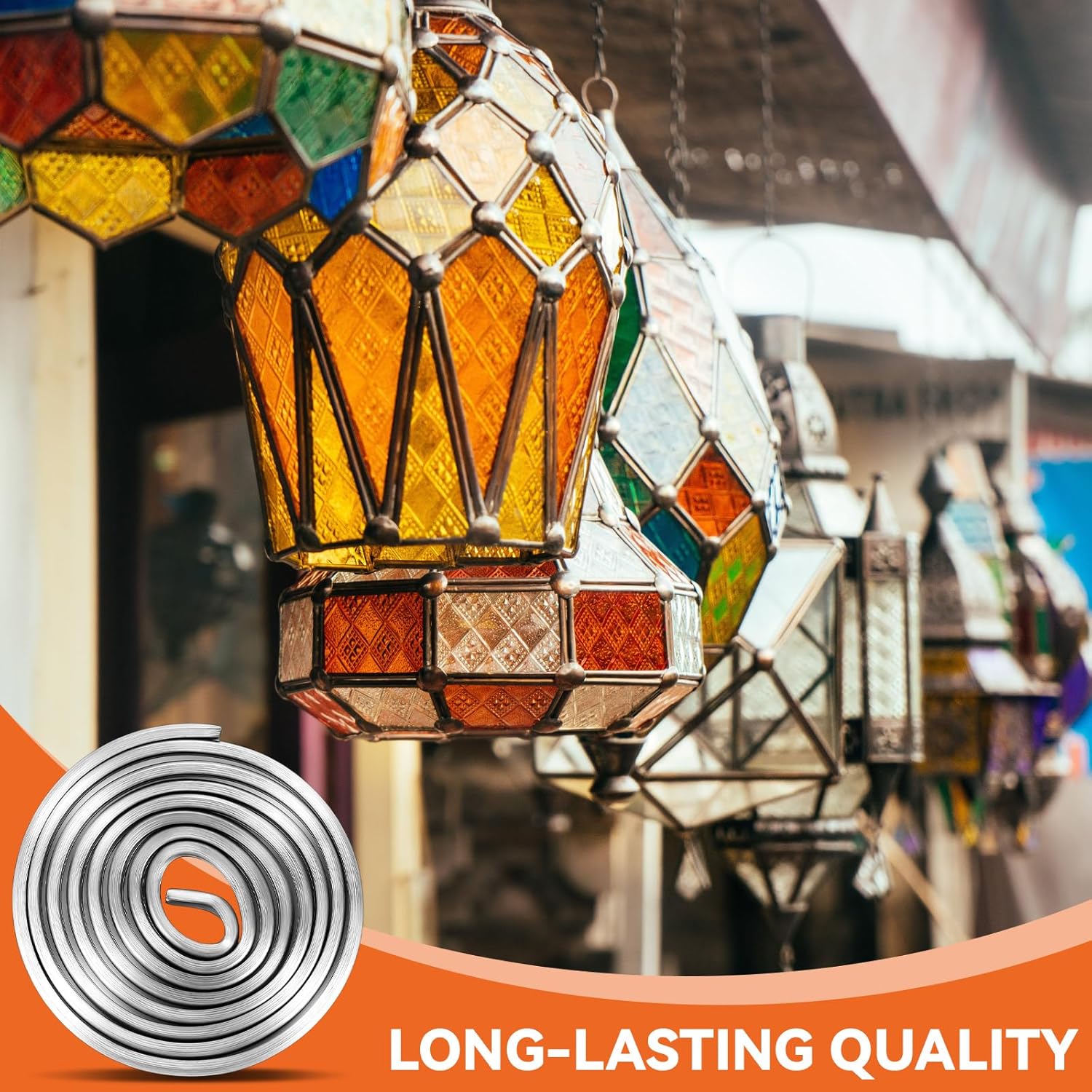 Tandefio 24 Ft 4 Rolls 3/16'' Round Lead U Came, U Channel Lead U Hobby Came Stretcher, Stained Glass Projects Adds Strength & Structure Supply Rolled & Bagged