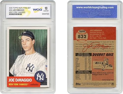 2025 Topps MLB Living Set Joe DiMaggio New York Yankees Card #832 - GEM Mint 10