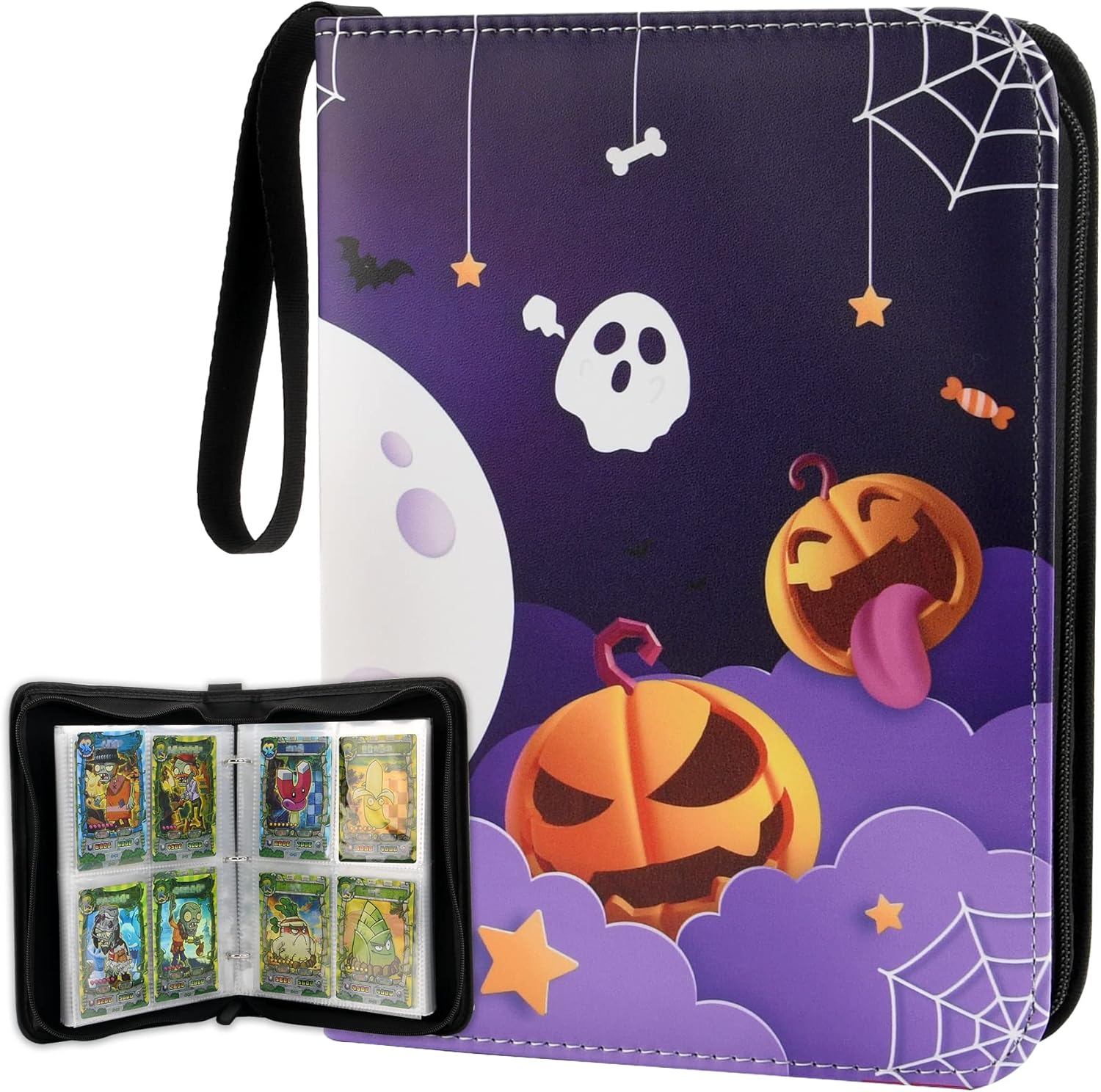 Trading Card Binder with Sleeves, Card Collector’s Album Holder with 65 Premium 4Pocket Pages