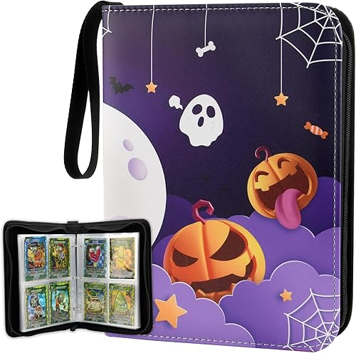 MIWORKY Carpeta de tarjetas para tarjetas de juego carpeta de 520 tarjetas intercambiables álbum de coleccionista de tarjetas de 8 bolsillos con