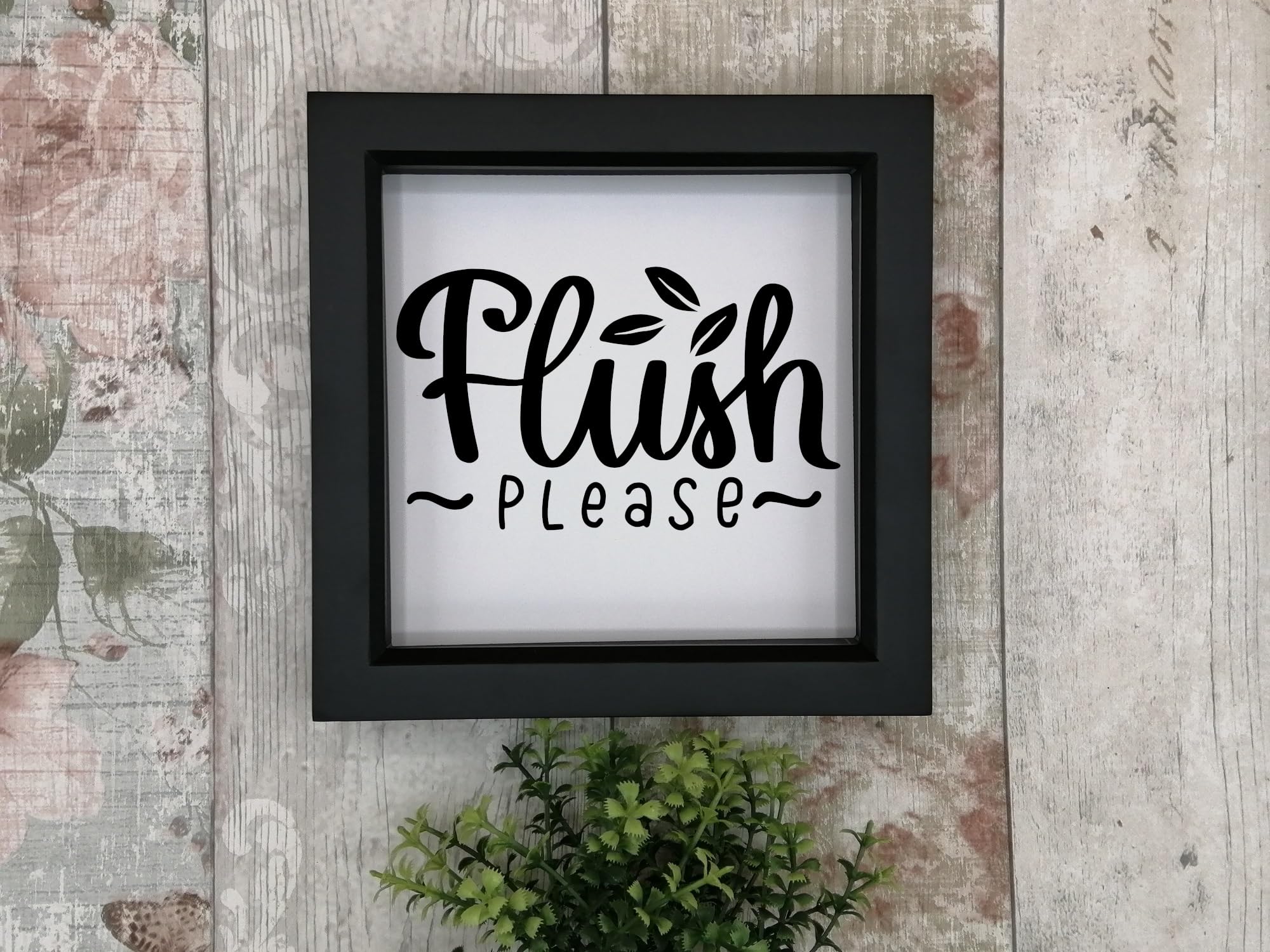 Flush It Please Toilet Bathroom Décor Cute Stickers - Bathroom Décor - Toilet Sticker - Bathroom Sign, Toilet Lid Decal - Bathroom Wall Art - Funny Stickers - Potty Training Stickers (Medium, Black)