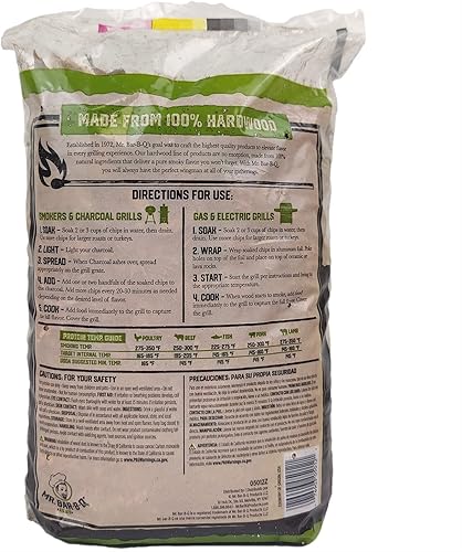 Miniatura 3 de Mr. Bar-B-Q Chips de madera de manzana, astillas de madera para fumadores, alternativa para briquetas de carbón se puede utilizar en gas, parrillas