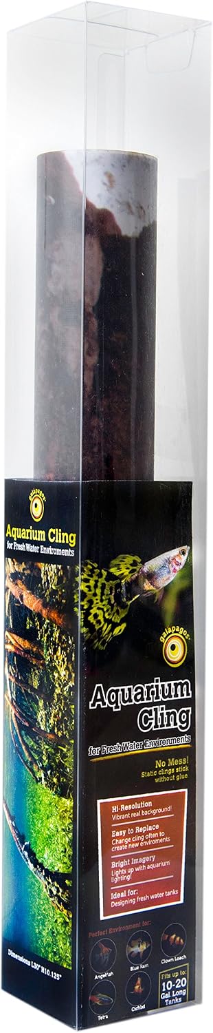 Galápagos (05410) Aquarium Background Clings, 10.125" x 30", Mangrove