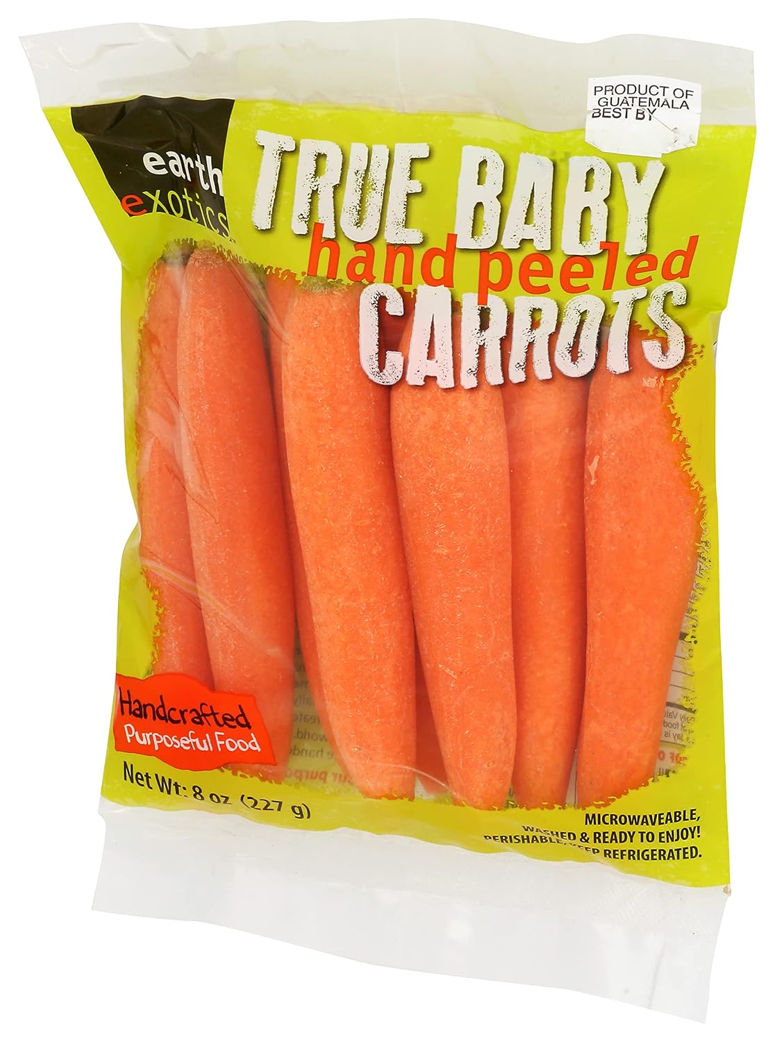 EXOTIC Peeled Baby Carrots, 8 OZ