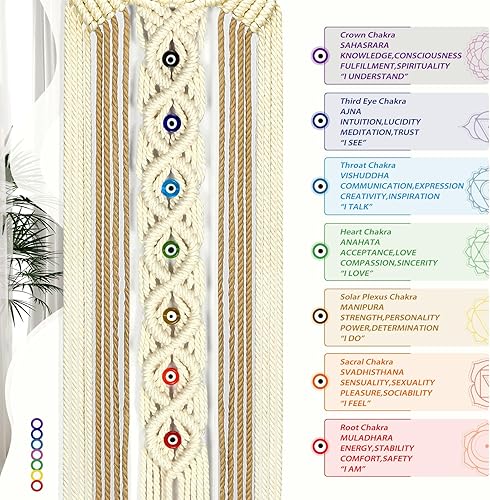 Miniatura 4 de Baobuer Atrapasueños de macramé para niñas, decoración de habitación para mujeres, regalos atrapasueños para dormitorio, decoración de pared bohemia