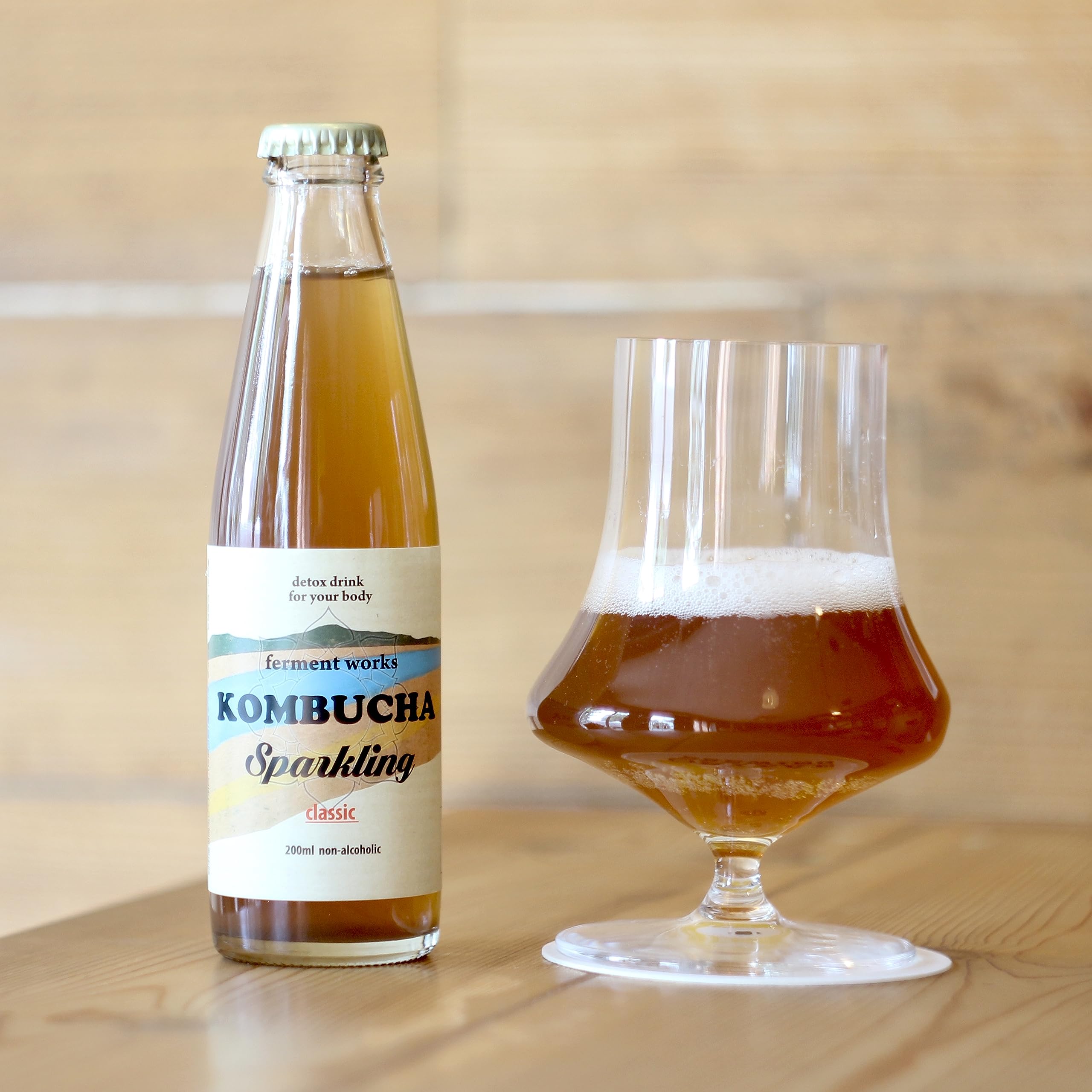 Amazon.co.jp: ferment works KOMBUCHA スパークリング 200ml×6本入
