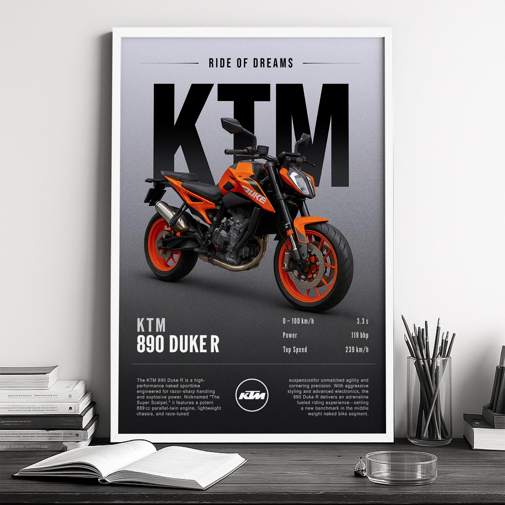 KARAポスター SoulAbiti Kawasaki Ninja ZX-10R wsbk champion Framed Wall