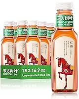 Vista 16 de ORIENTAL LEAF Té helado sin azúcar - Té verde embotellado, botellas de 16.9 onzas líquidas (paquete de 15), bebidas de té preparadas, sin azúcar, 0