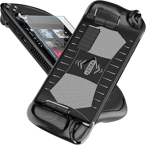 Funda protectora para cubierta de vapor con protector de pantalla de vidrio templado a prueba de golpes antideslizante accesorios anticolisiones