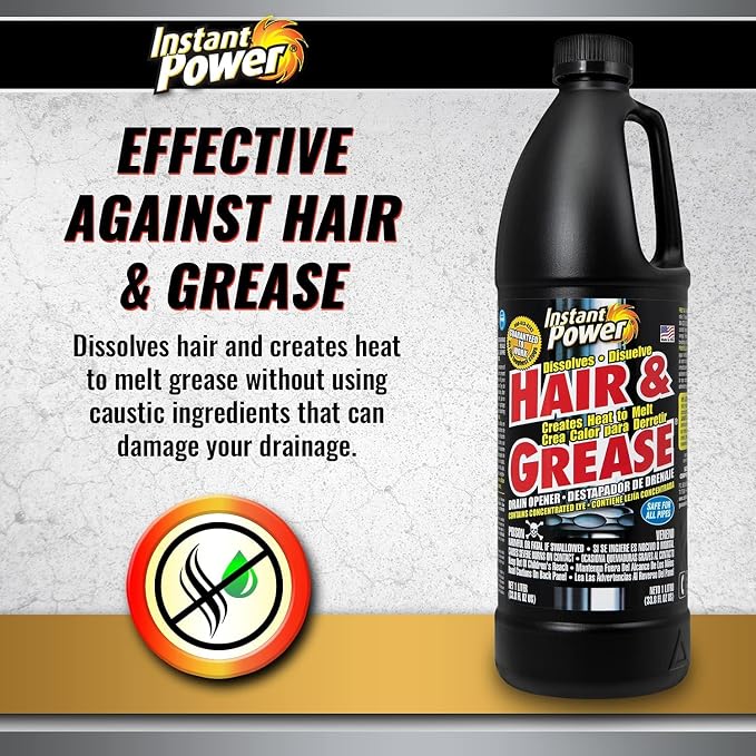 Instant Power Limpiador Líquido de Drenajes 1 Litro Pack 2 miniatura 3