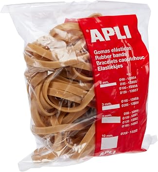 APLI 12861 Elastic Bands 100 x 5 mm in 100 g Bag