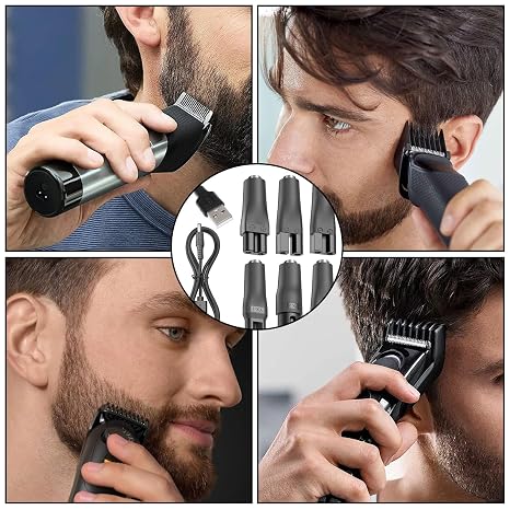 8-Piece Electric Shaver Charger Kit - Power Cord Replacement Charger 5V USB Adapter Set for Electric Hair Clippers, Beard Trimmers, Shavers, Bathroom and Travel Essential, Long Tweezers Aquarium