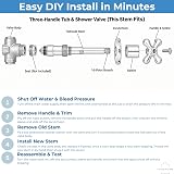 Replacement for American Standard 50729-0700 Short Colony Stem image 5
