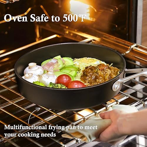 Miniatura 5 de Tieplis Sartenes antiadherentes, sartén antiadherente de 8.6 pulgadas (8.7 in) con revestimiento antiadherente de 3 capas, no tóxico, apto para