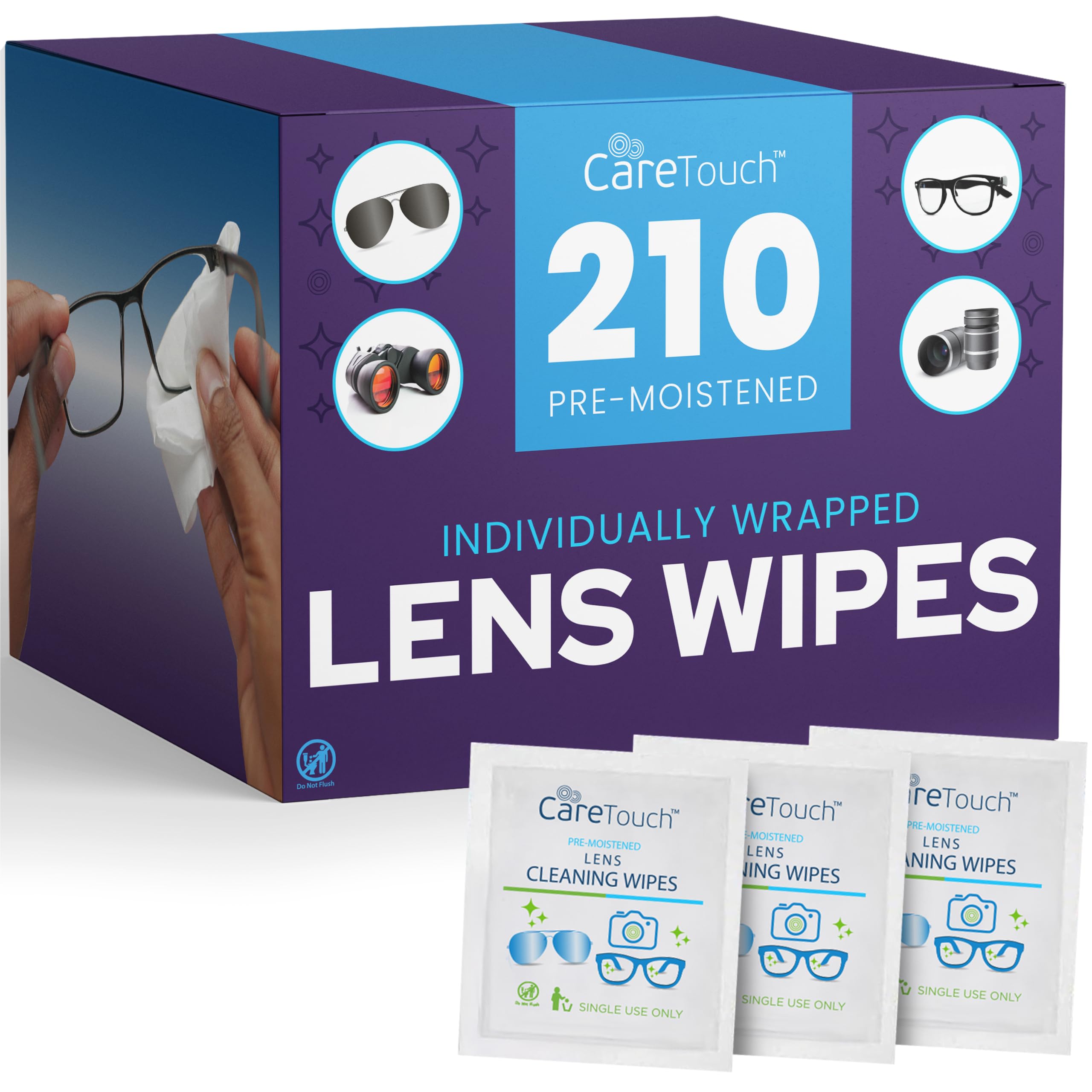 Care Touch Lens Wipes for Eyeglasses