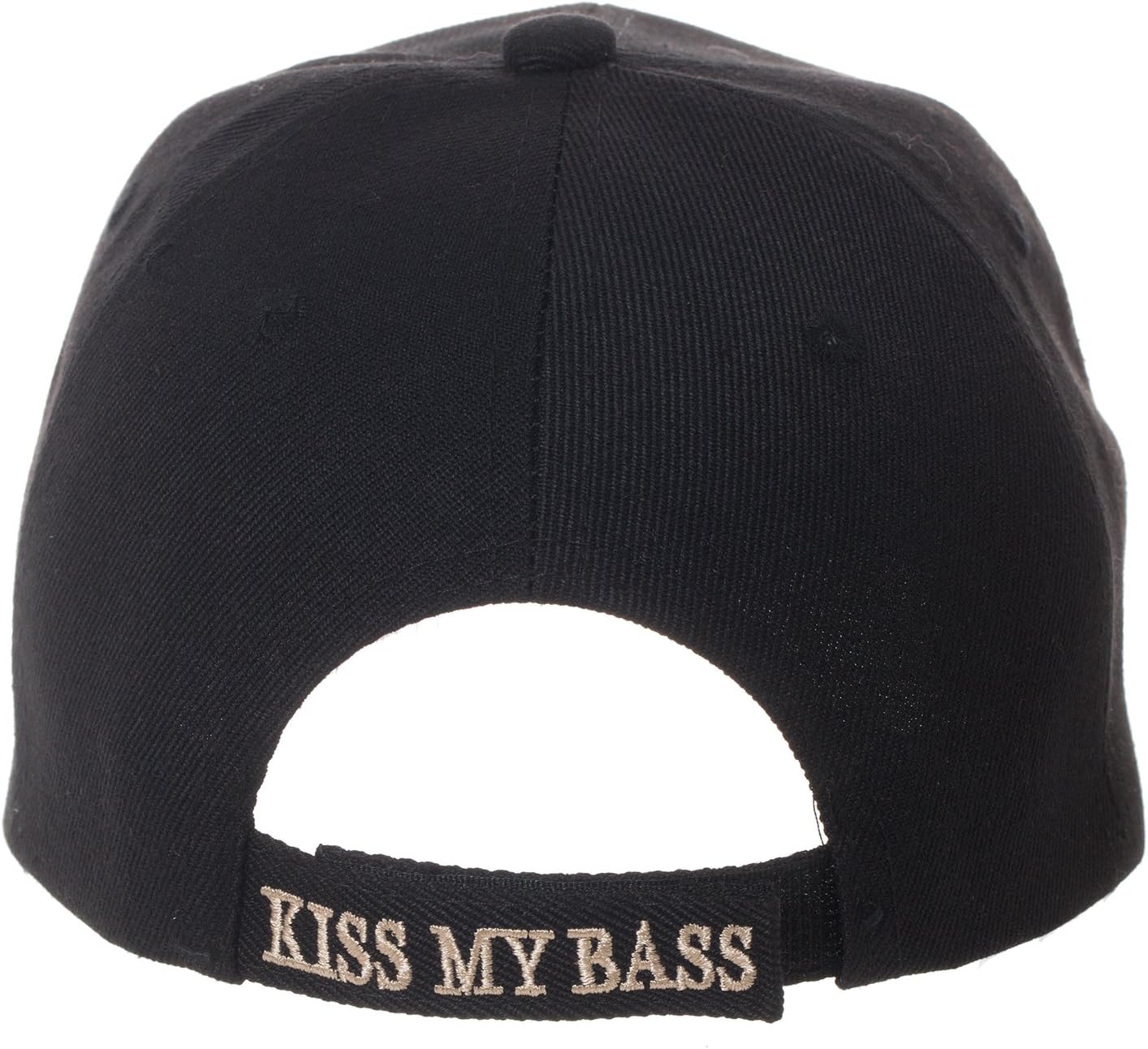 Kiss My Bass Baseball Cap - Funny Fishing Fisherman Gift - Embroidered Hat