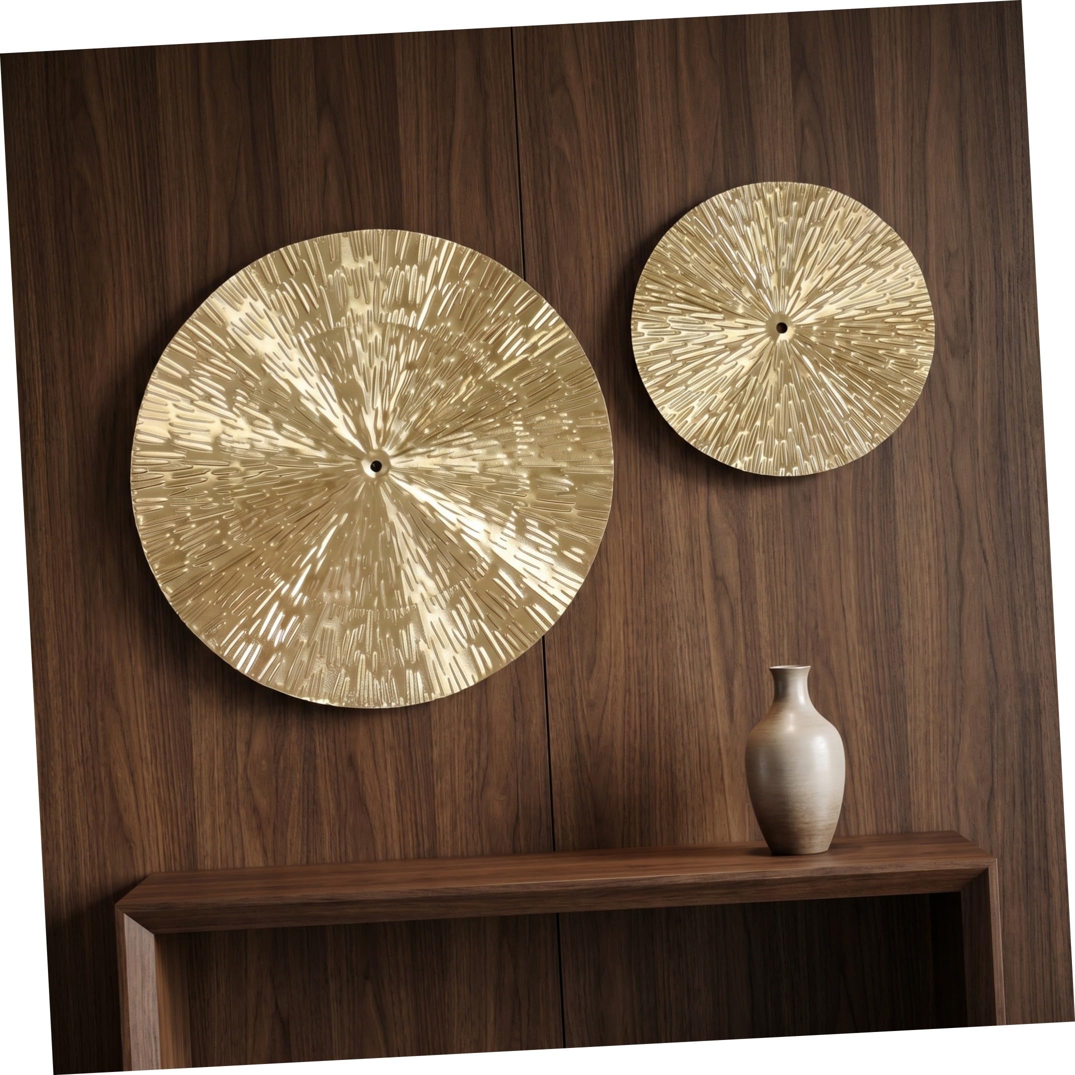 Zerodeko Decorazione da Parete a Cerchi in Metallo 6pezzi Vacanze Estive