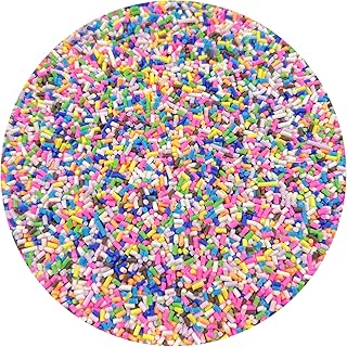 100G 2-5MM Fake Sprinkles Resin Sprinkles Fake Candy Sprinkles Clay Sprinkles Polymer Sprinkles Polymer Clay Slices for Nail Art DIY Crafts Cake Dessert Phone Case(61-Mixed 3)