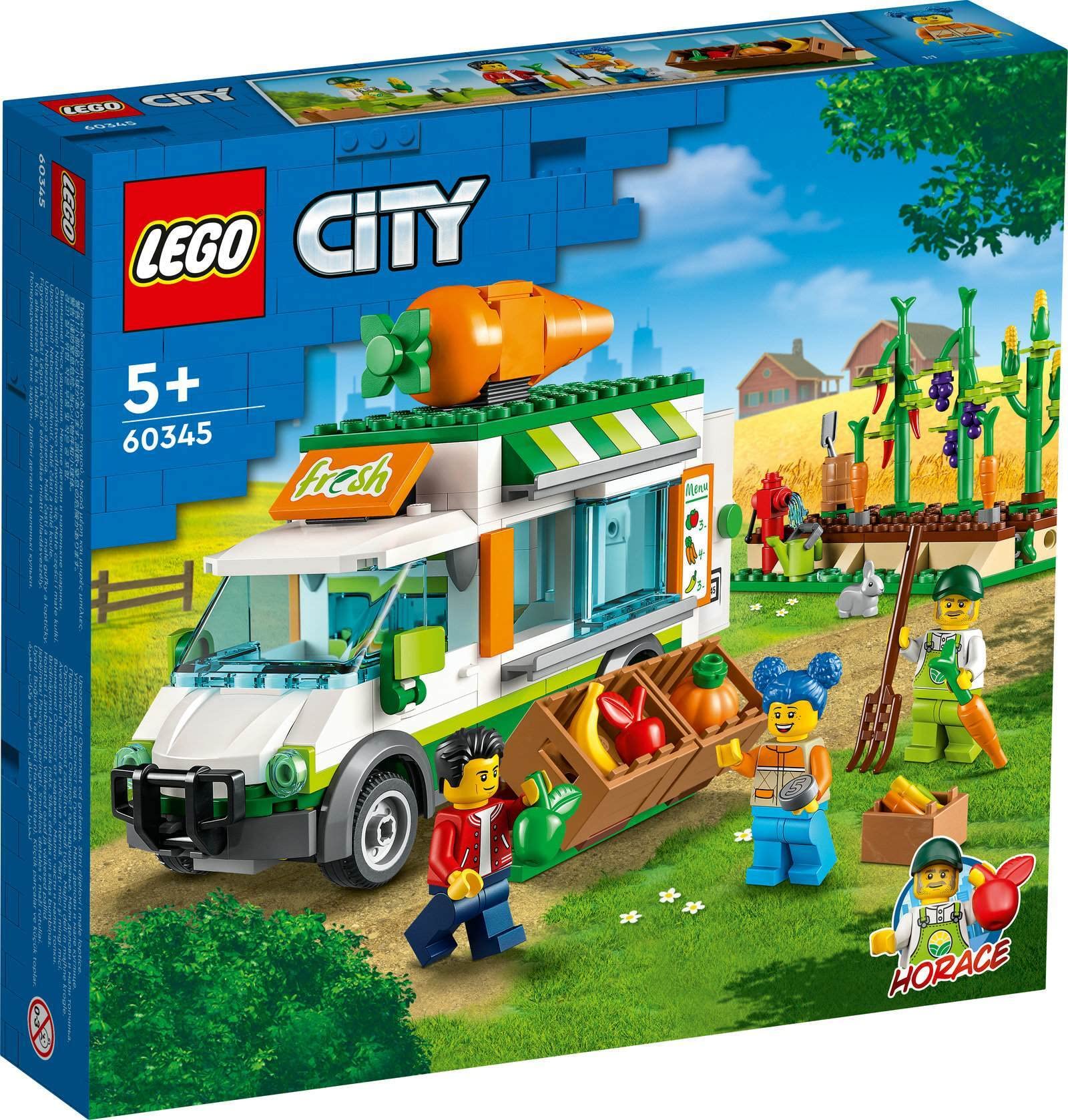 LEGO City 3er Set: 60344 Hühnerstall, 60345 Gemüse-Lieferwagen & 60346 Bauernhof mit Tieren