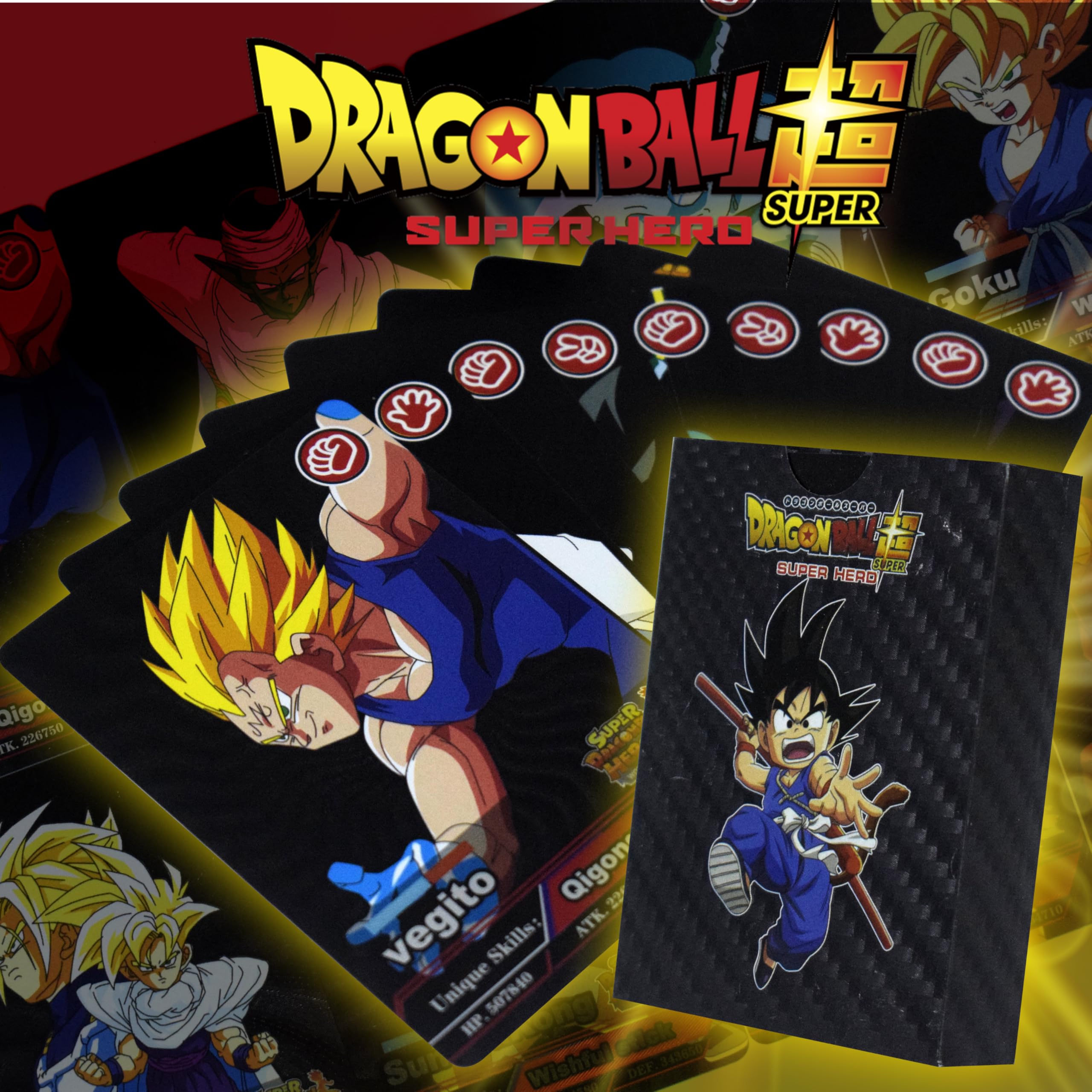 salpitoys 55 Anime Dragon Ball Z Game Toys Goko 24k Black Foil