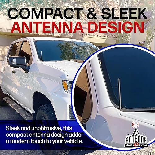 Miniatura 6 de AntennaMastsRus Antena de Goma Corta se Ajusta a Chevrolet Silverado 1500 (2006-2026), La Original de 6 3/4 Pulgadas, A Prueba de Lavado