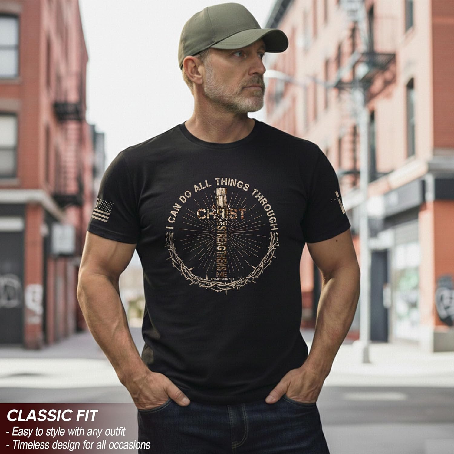I Can Do All Things Through Christ Shirt, Jesus Shirts for Men, Christian Shirts for Men 2