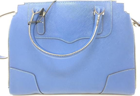 Rebecca Minkoff Amorous Satchel Blue Bag Tote Shoulder Hobo Handbag Leather