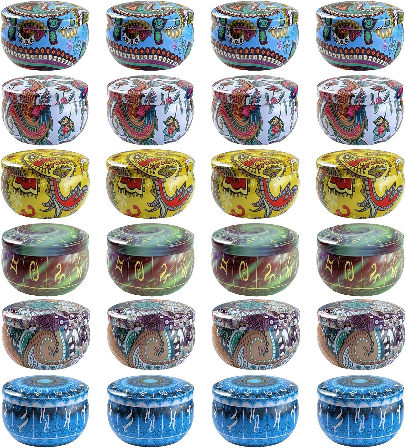 24 pcs +36 pcs 2.5oz Candle tins