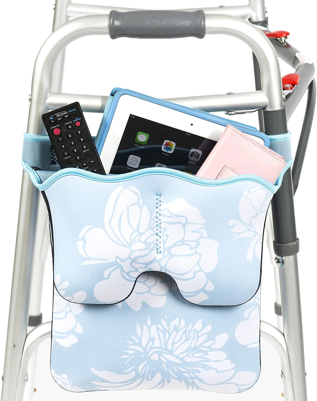 Scoot-About Bag - Walking Frame Side Storage Bag, Mobility Storage Shopping Bag, Organizer Pouch Tote, Walker Basket