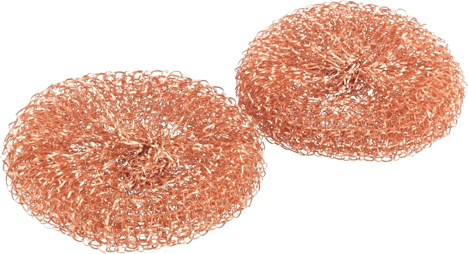 WENKO Cobi Pads Set of 2 Copper Cleaning Sponge, Brown, 9 x 2,2 x 9 cm, Rose - Image 3
