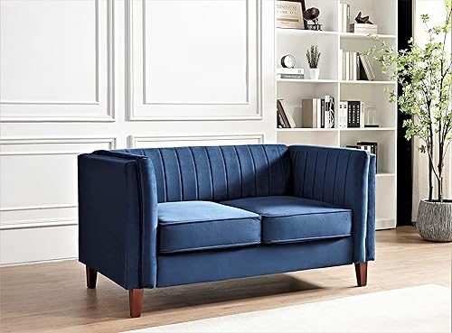 Miniatura 9 de Container Furniture - Moderno sofá de terciopelo de lujo para sala de estar con espuma de alta densidad, tapicería de tela suave, cojines extraíbles