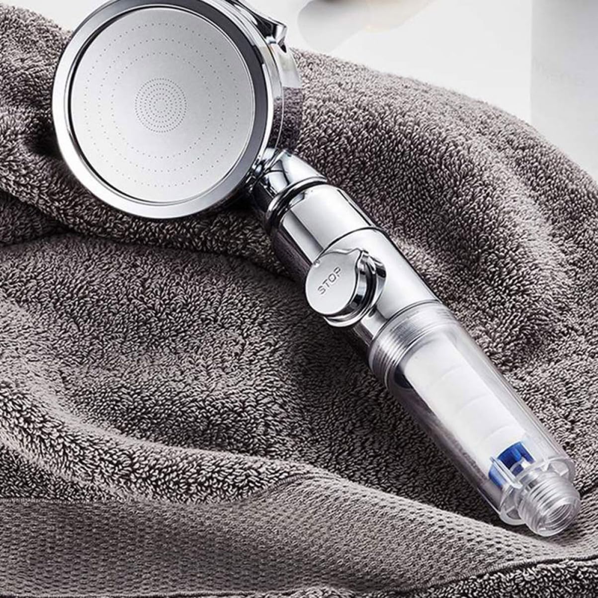 8 szt. wysokiej jakości filtrów do wody prysznicowej – wysokociśnieniowe wkłady bawełniane PP do usuwania zanieczyszczeń i zdrowszej skóry - idealne do domowego spa i ulepszonych wrażeń pod prysznicem